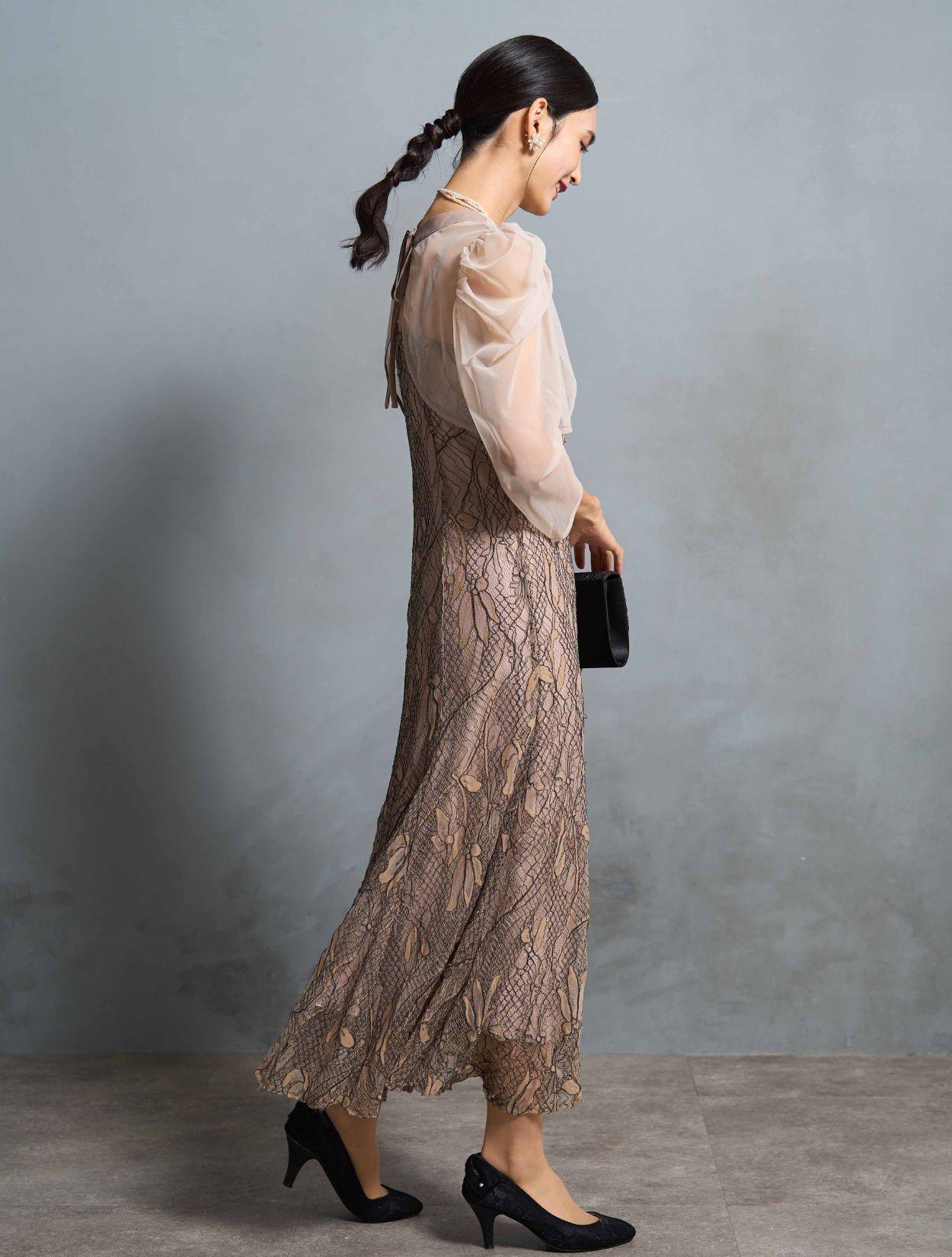 M/L】2wayコードレースドレス（ベージュ）DPSET0638のレンタルページ