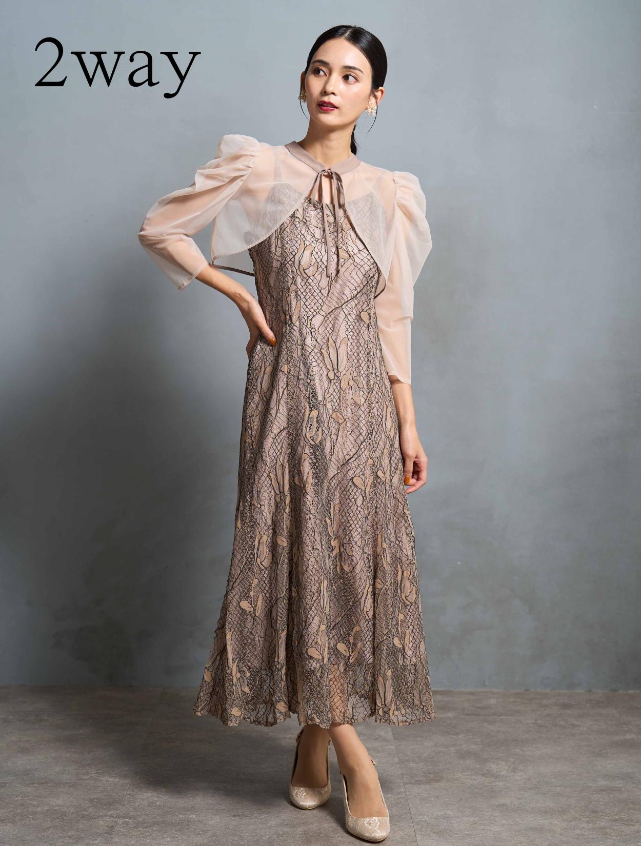 M/L】2wayコードレースドレス（ベージュ）DPSET0638のレンタルページ
