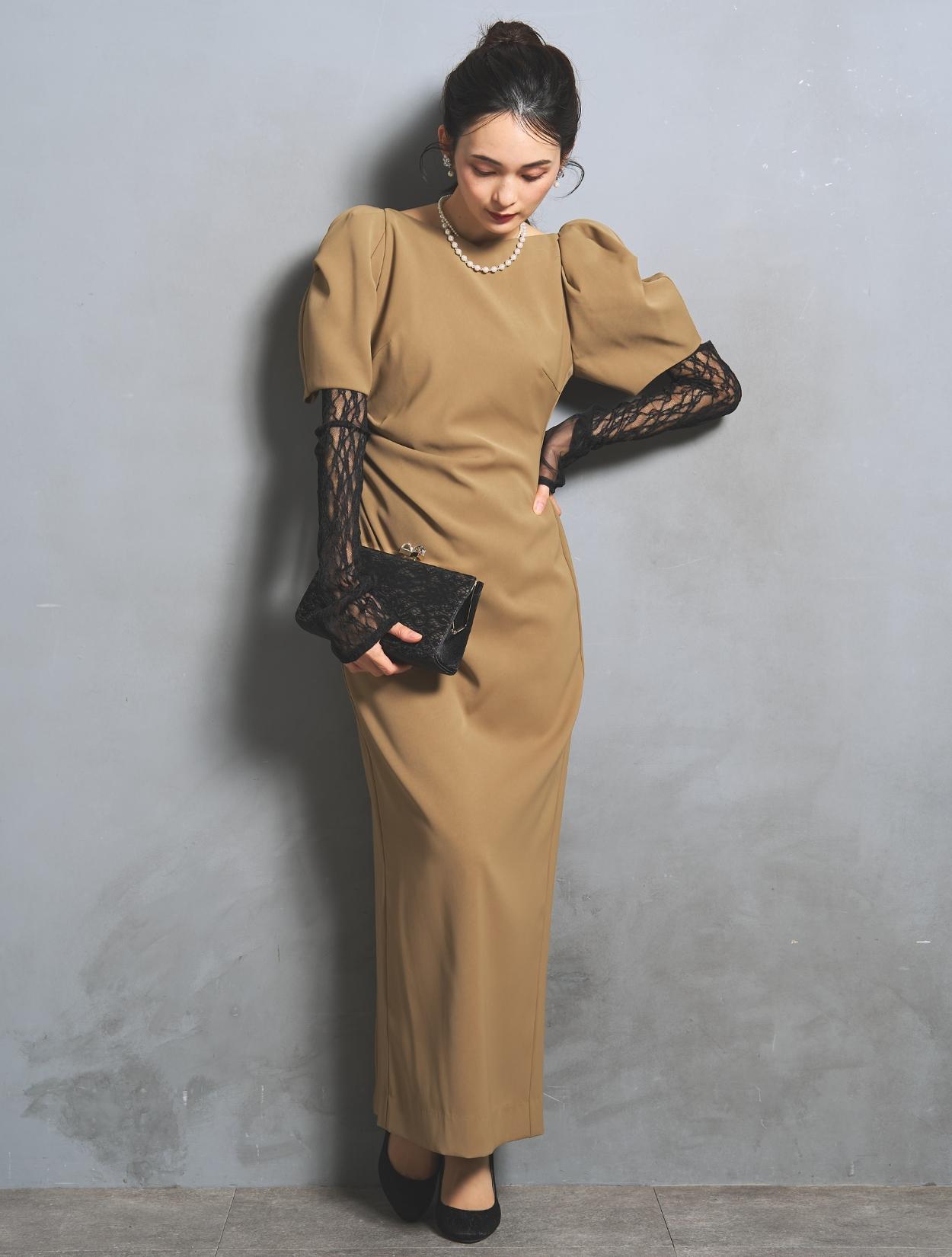 新品 十日 パラスパレス ロングワンピース ダイヤ ハート ベージュ系 サイズ0 New's PAL'LAS PALACE ONLINE STORE