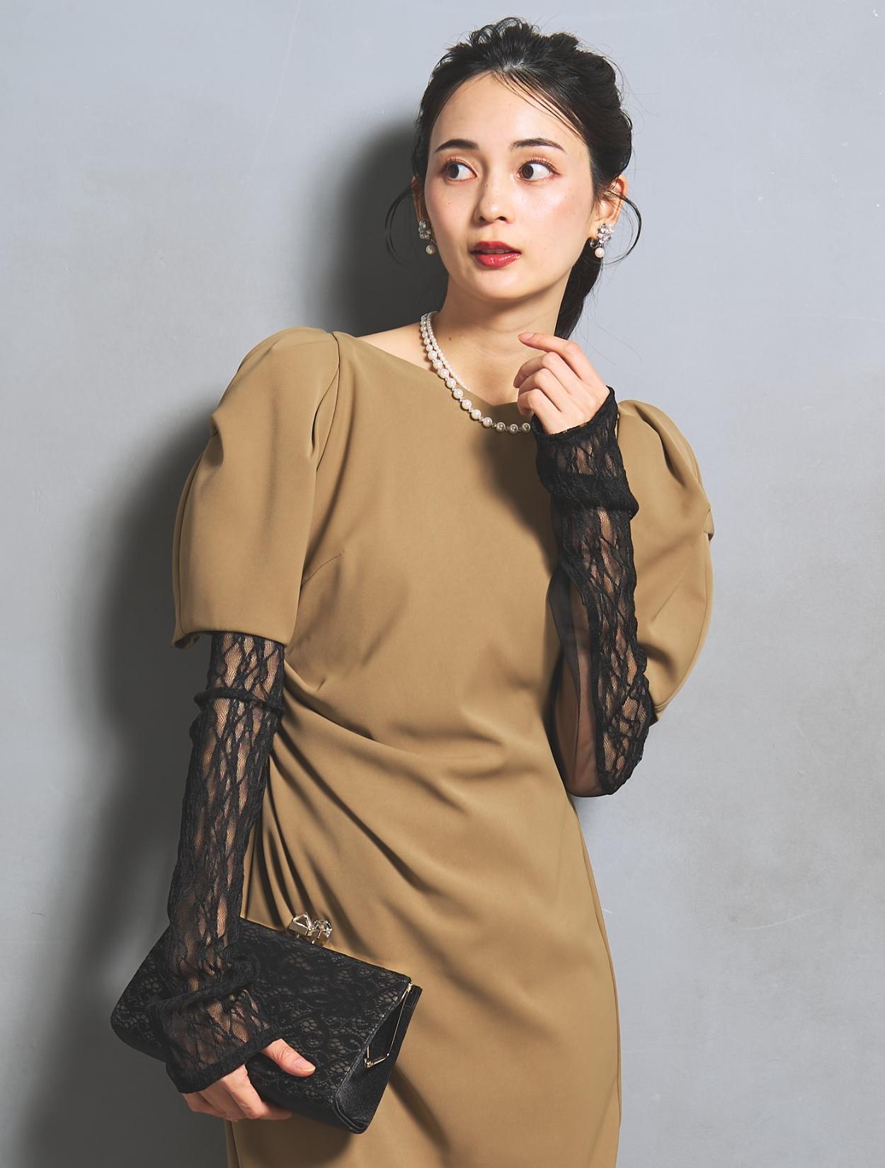 新品 十日 パラスパレス ロングワンピース ダイヤ ハート ベージュ系 サイズ0 New's PAL'LAS PALACE ONLINE STORE