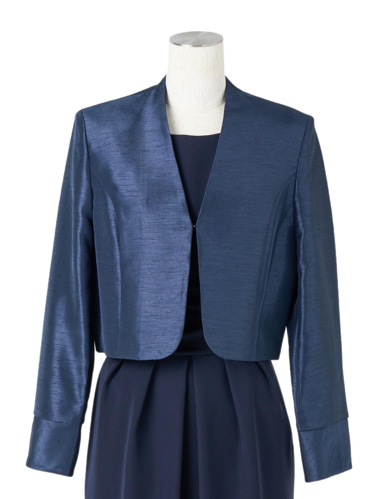 美品♡LOUNGEDRESS リネンノーカラージャケット（ネイビー） M/L】シャンタンノーカラージャケット（ネイビー）のレンタルページ