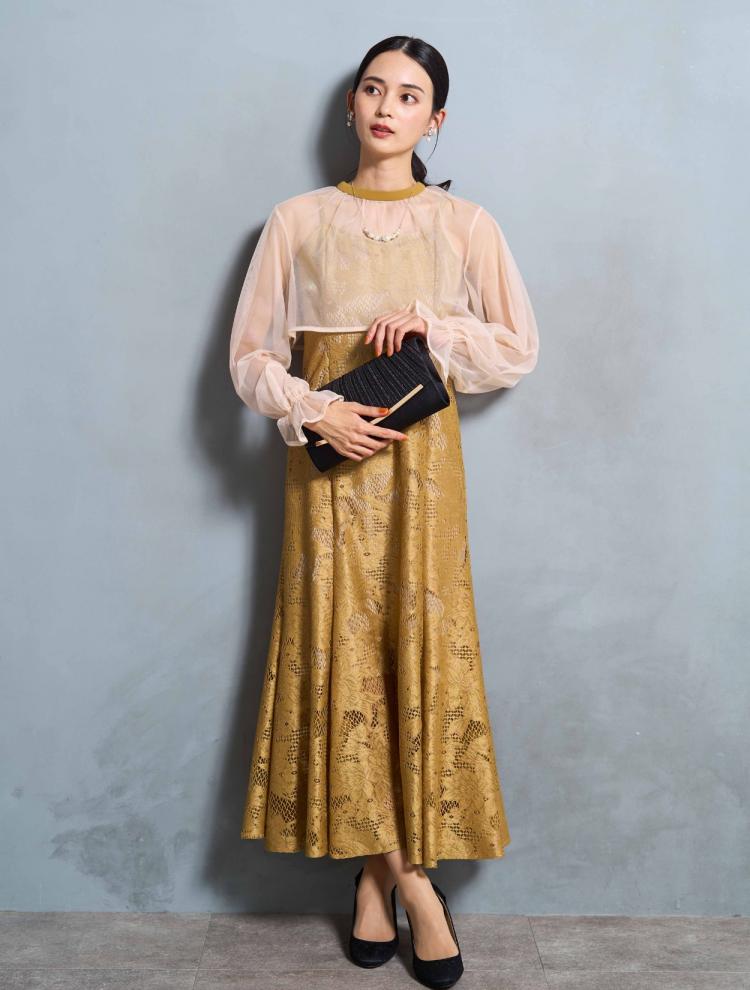 イエロー/オレンジドレスのレンタル商品｜結婚式パーティーの