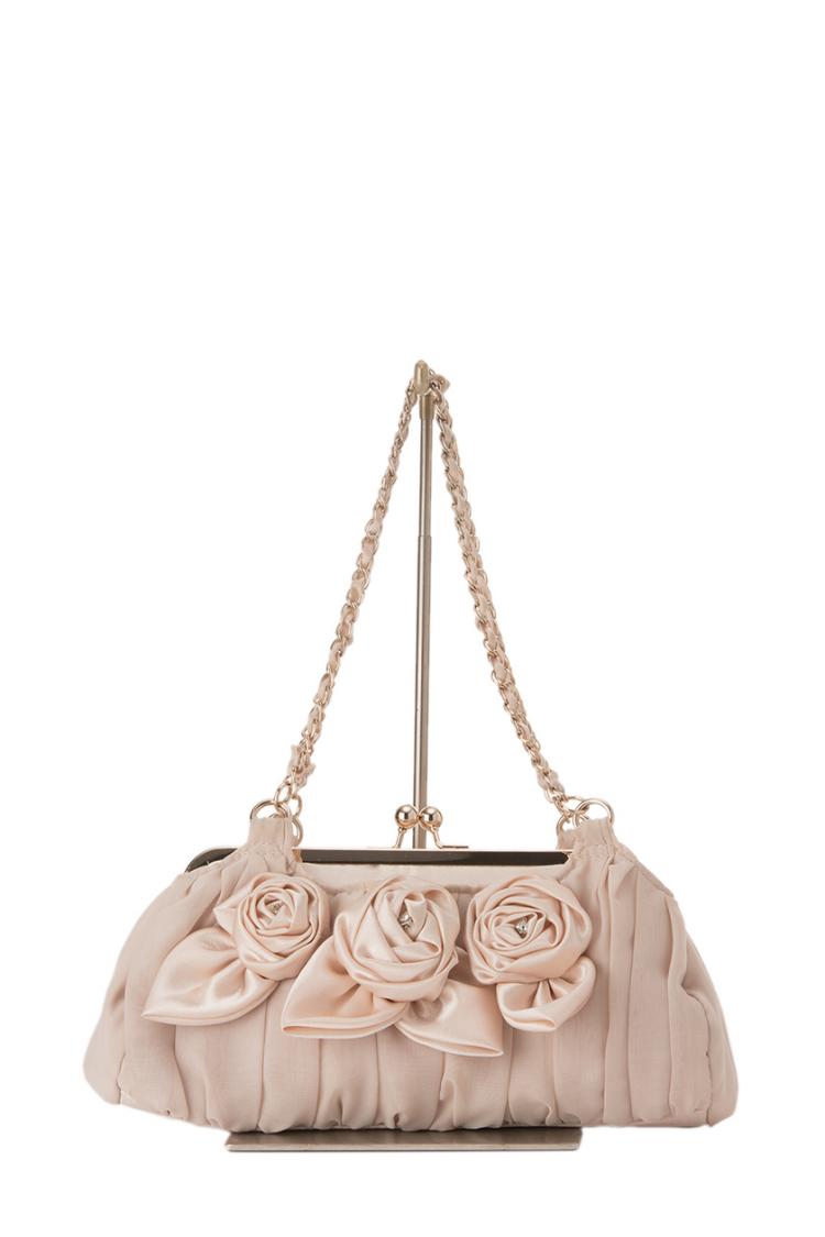 バラモチーフバッグ（ベージュ）