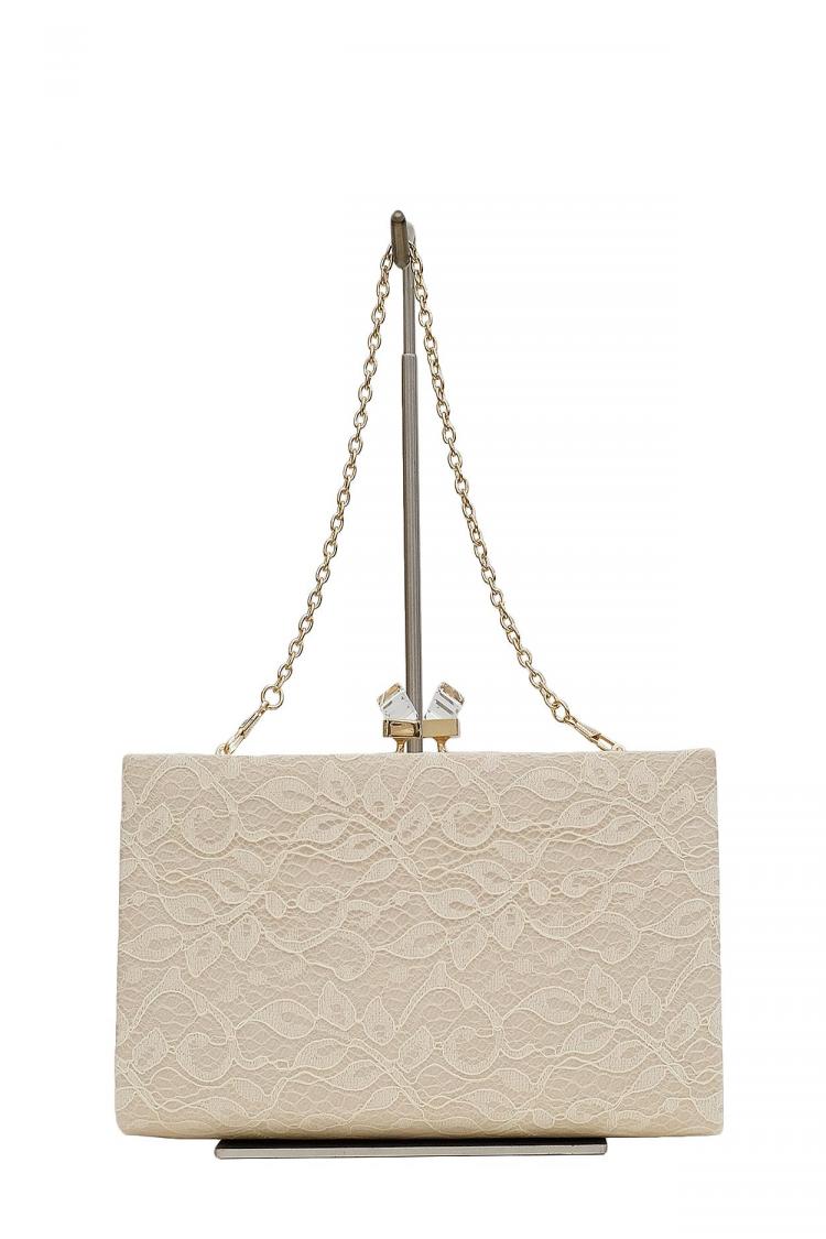 クラシカルレースバッグ（ベージュ）