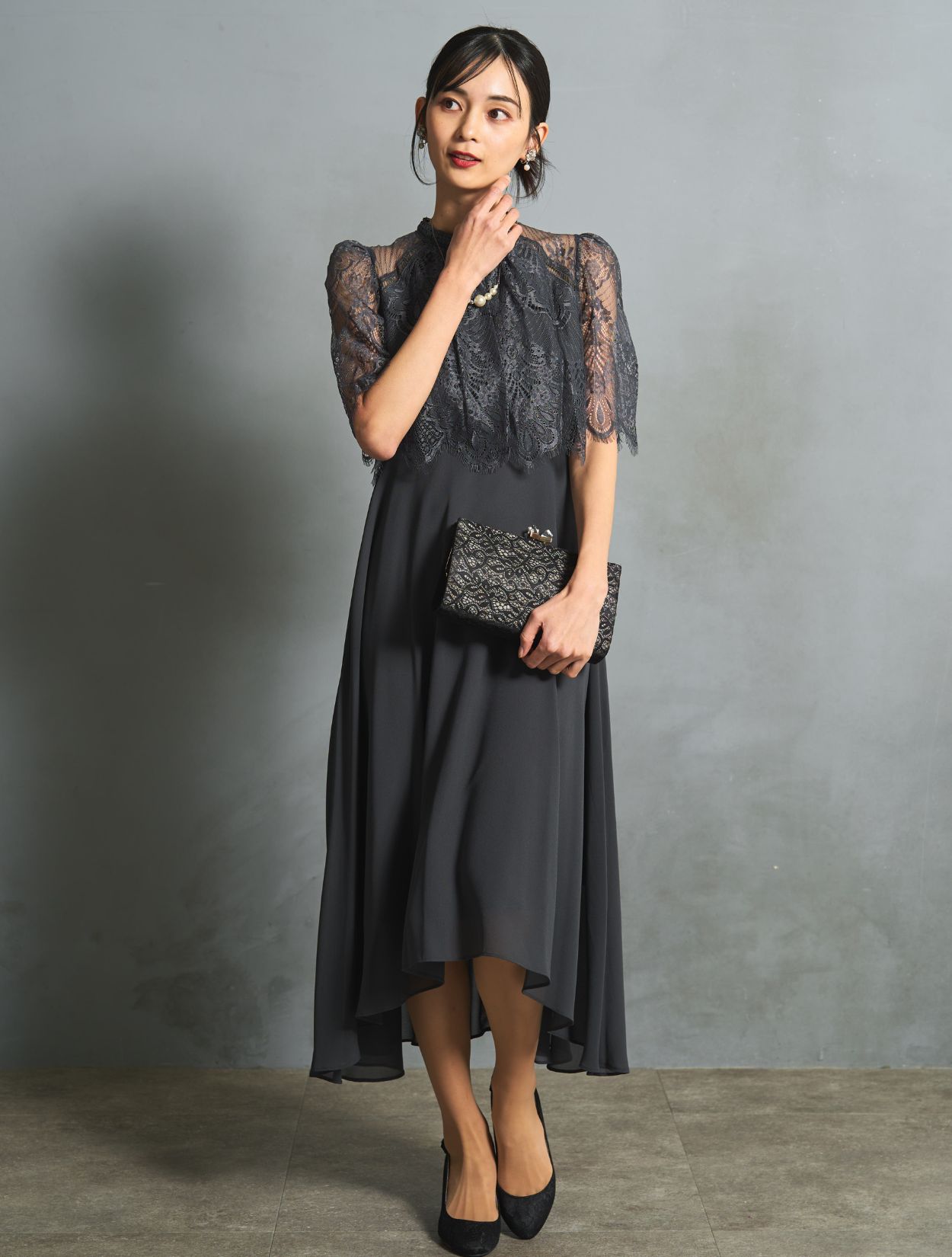 antiqua 刺繍レースジャケット ジャケット レディース アウター